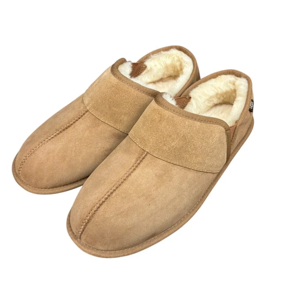 Ugg Australia Leisure Slip On Brown Lined Slippers Shoes Casual Mens Sz 11‎